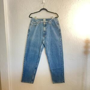 VTG Calvin Klein Mom Jeans High Rise Classic Wmn's Sz 34 Double Stone Wash